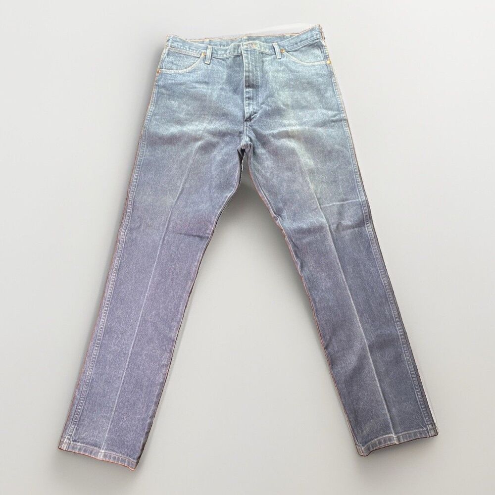 Wrangler Cowboy Cut 13MWZ Jeans Mens 40x36 Blue Medium Wash Straight Denim